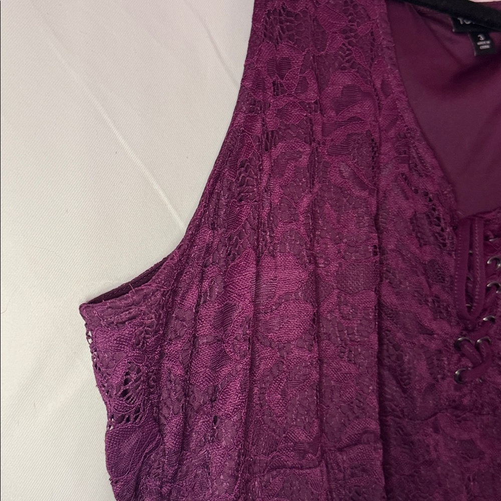 Torrid Bodysuit Womens 3x Lace Corset Lace Up Sleeveless - Picture 6 of 14